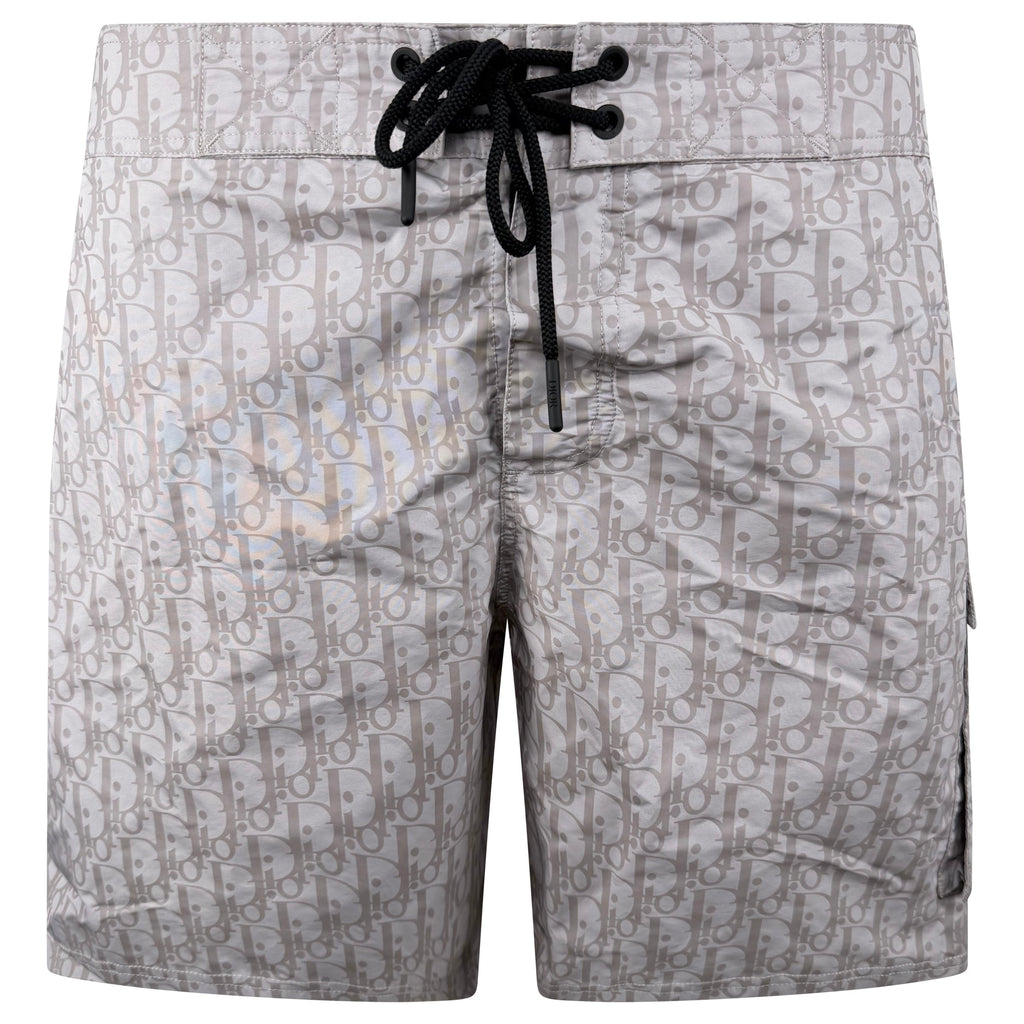 DIOR OBLIQUE SWIM SHORTS GREY - XXL (36W) - Affluent ArchivesUsed HIGH END DESIGNER CLOTHING