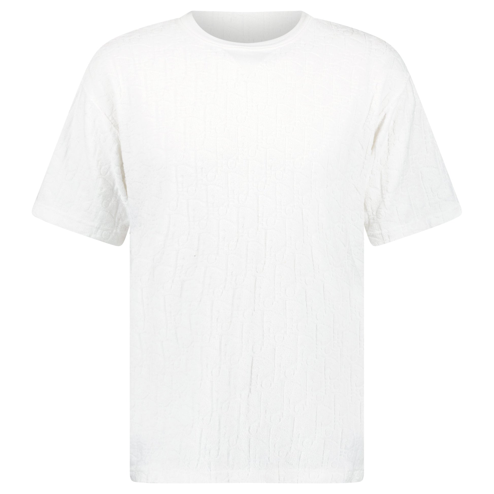 DIOR OBLIQUE T SHIRT WHITE - MEDIUM - Affluent ArchivesUsed HIGH END DESIGNER CLOTHING