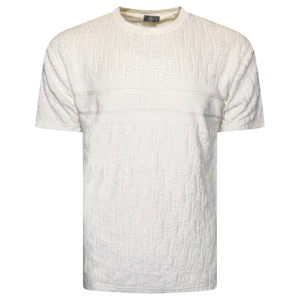 DIOR OBLIQUE T SHIRT WHITE - XL | PRE OWNED - Affluent ArchivesUsed HIGH END DESIGNER CLOTHING