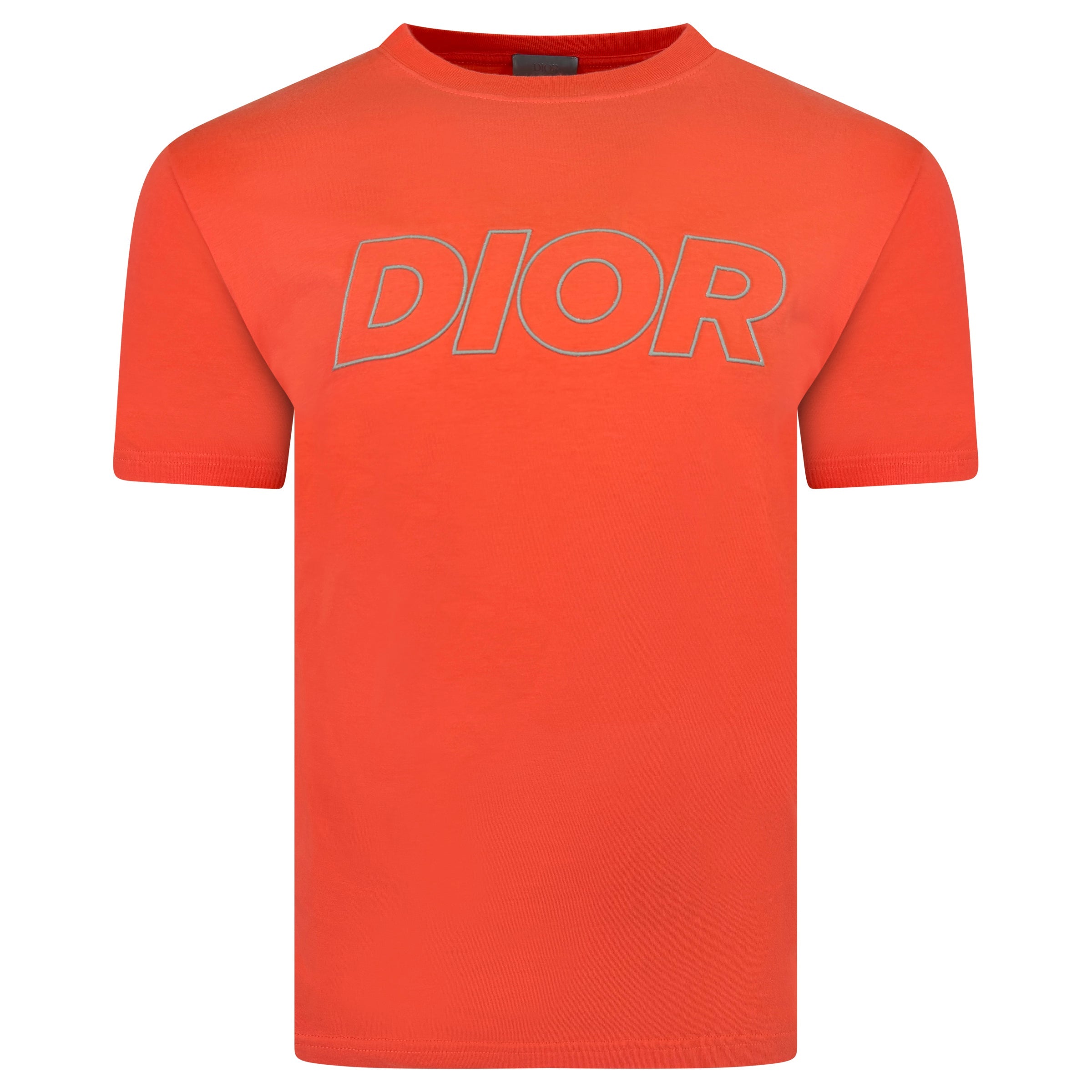 DIOR SALMON PINK LOGO T SHIRT - XS (Fits Medium) | PRE OWNED - Affluent ArchivesUsed HIGH END DESIGNER CLOTHING