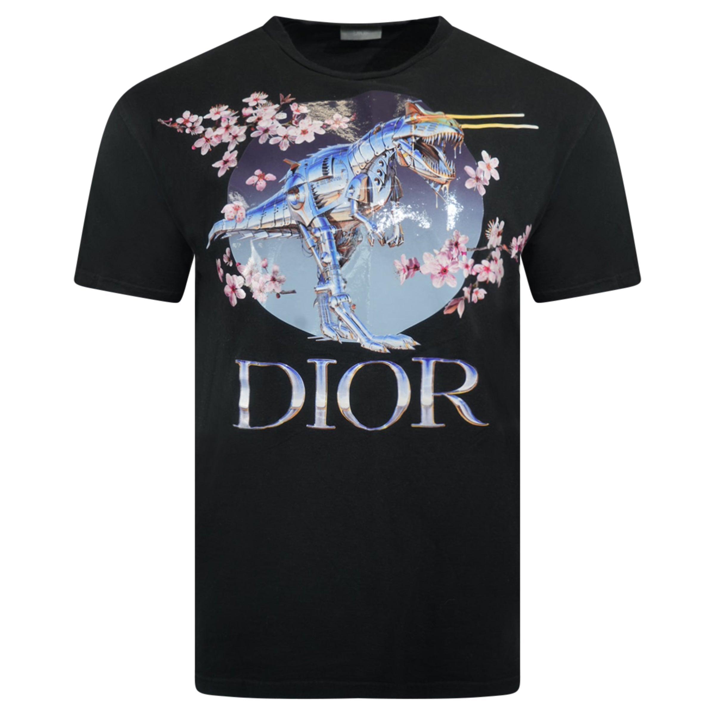 DIOR X SORAYAMA DINOSAUR T SHIRT BLACK - MEDIUM - Affluent ArchivesUsed HIGH END DESIGNER CLOTHING