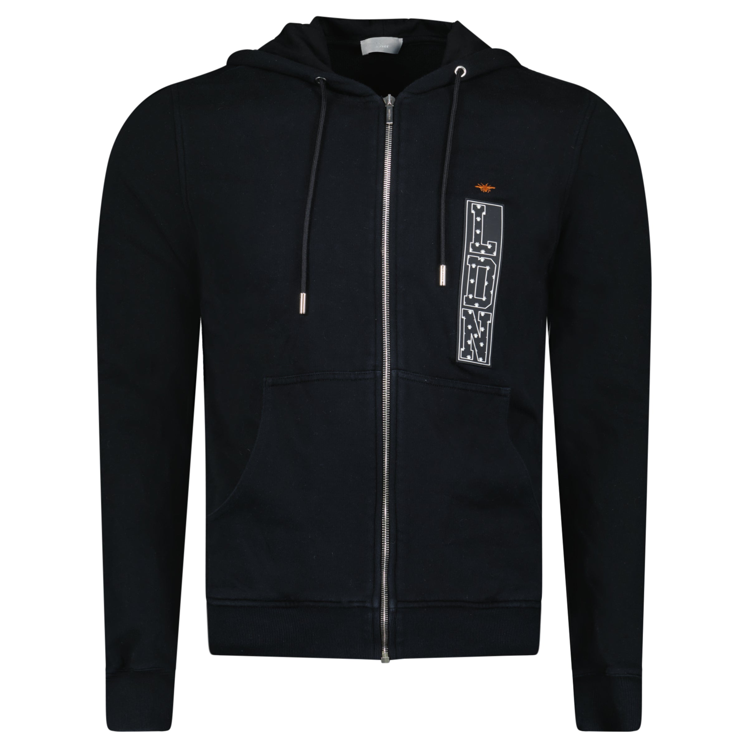 DIOR ZIP HOODIE BLACK - SMALL - Affluent ArchivesUsed HIGH END DESIGNER CLOTHING