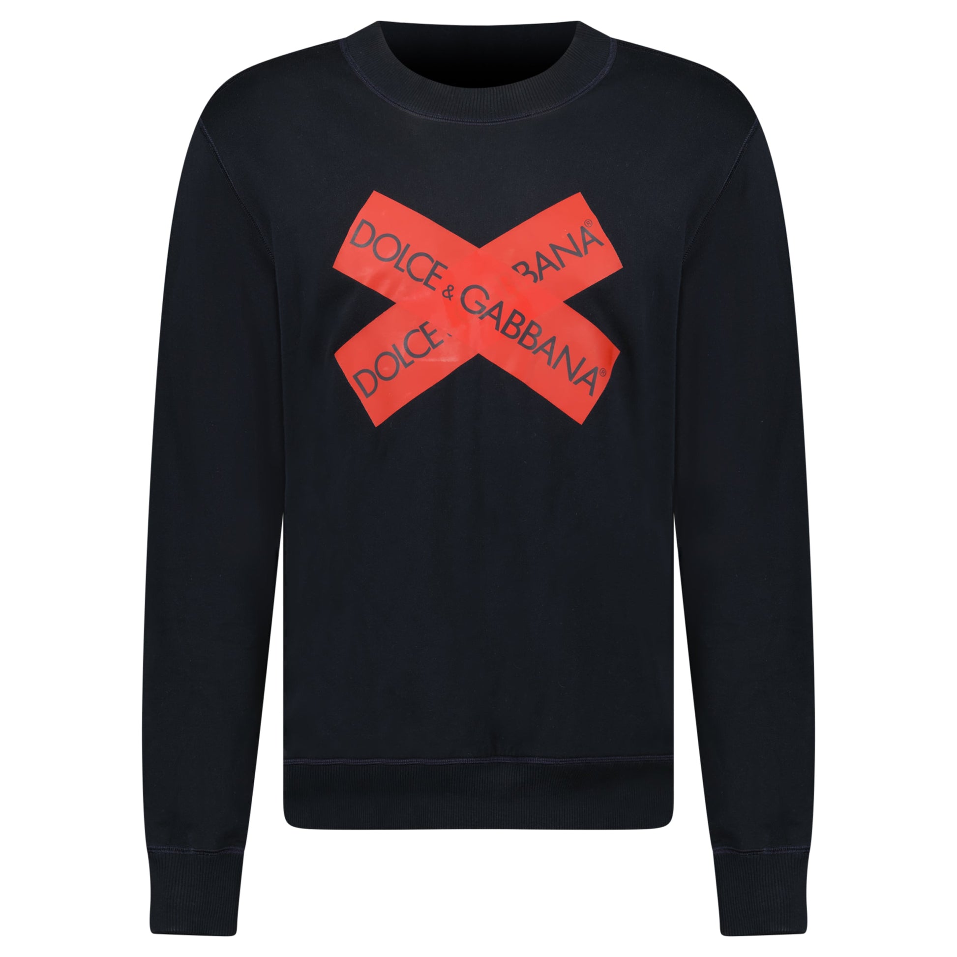 DOLCE AND GABBANA NAVY SWEATSHIRT - XL - Affluent ArchivesUsed HIGH END DESIGNER CLOTHING