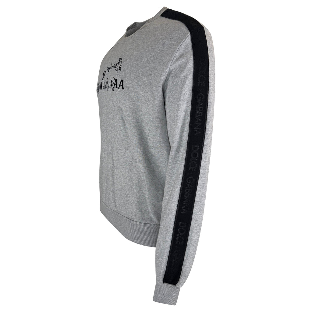 DOLCE AND GABBANA SWEATSHIRT GREY - LARGE - Affluent ArchivesUsed HIGH END DESIGNER CLOTHING