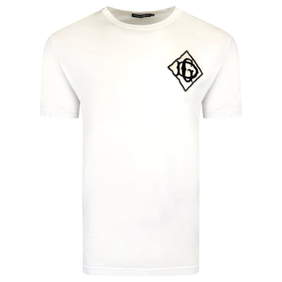 Dolce and Gabbana White Logo T-Shirt - XXL (Fits XL) | Pre-Owned