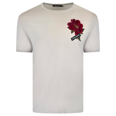 Dolce Gabbana Beige Logo T-Shirt - XXL (Fits XL) | Pre-Owned
