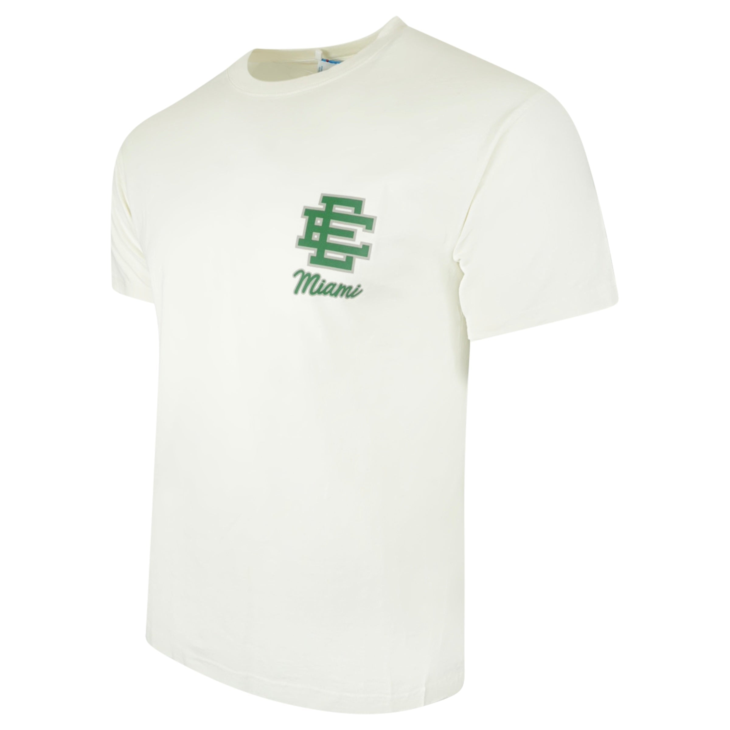 ERIC EMANUEL BEIGE MIAMI T SHIRT - SMALL | NEW - Affluent ArchivesUsed HIGH END DESIGNER CLOTHING