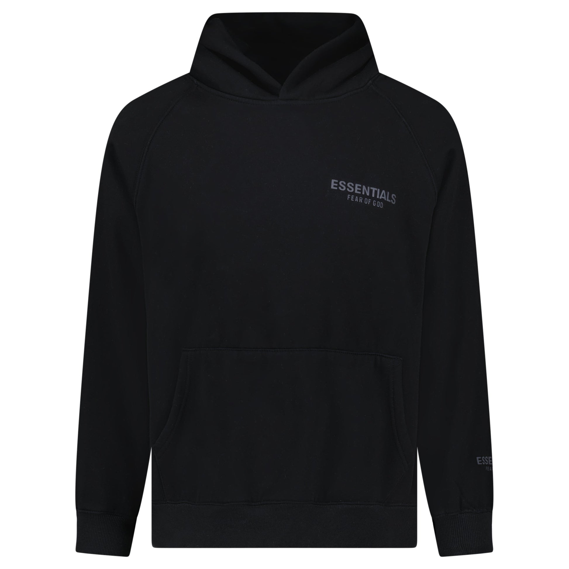 ESSENTIALS FEAR OF GOD HOODIE BLACK - MEDIUM - Affluent ArchivesUsed HIGH END DESIGNER CLOTHING
