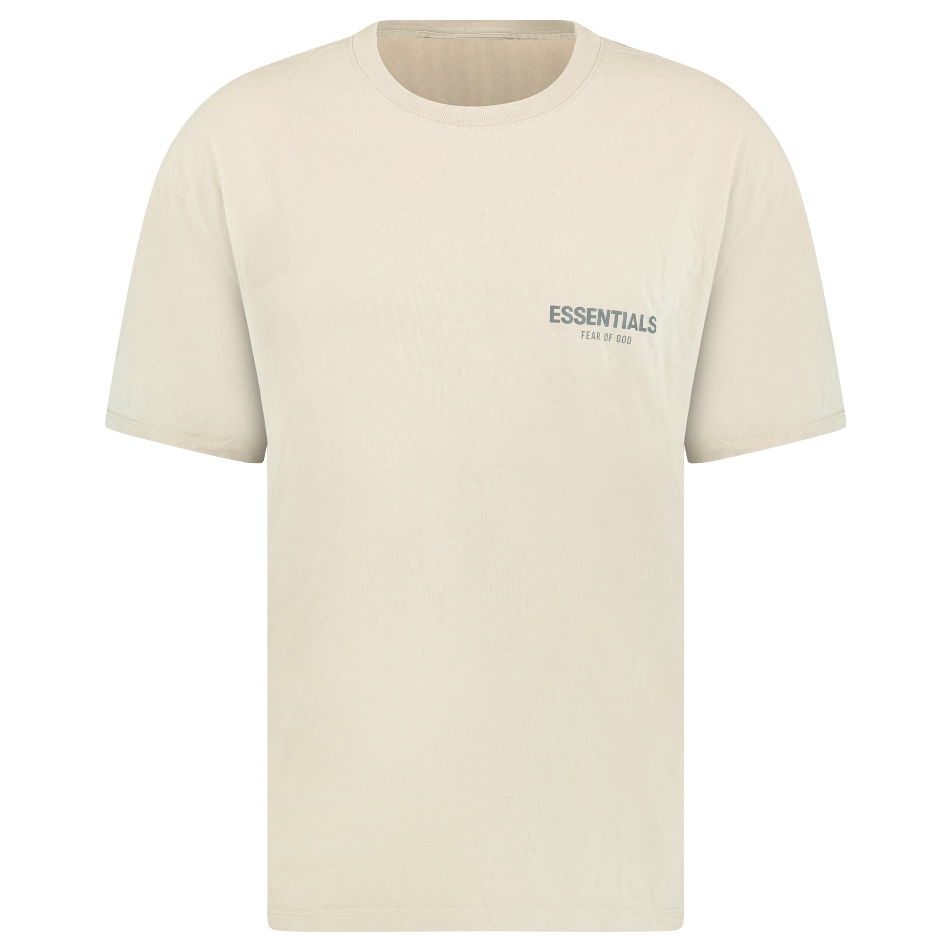 ESSENTIALS FEAR OF GOD T SHIRT BEIGE - MEDIUM (Fits L) - Affluent ArchivesUsed HIGH END DESIGNER CLOTHING