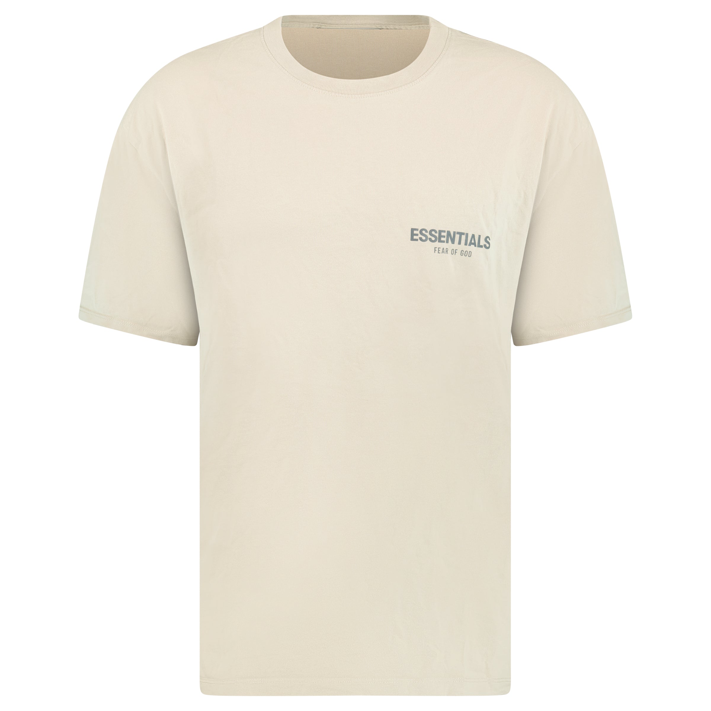 ESSENTIALS FEAR OF GOD T SHIRT BEIGE - MEDIUM (Fits L) - Affluent ArchivesUsed HIGH END DESIGNER CLOTHING