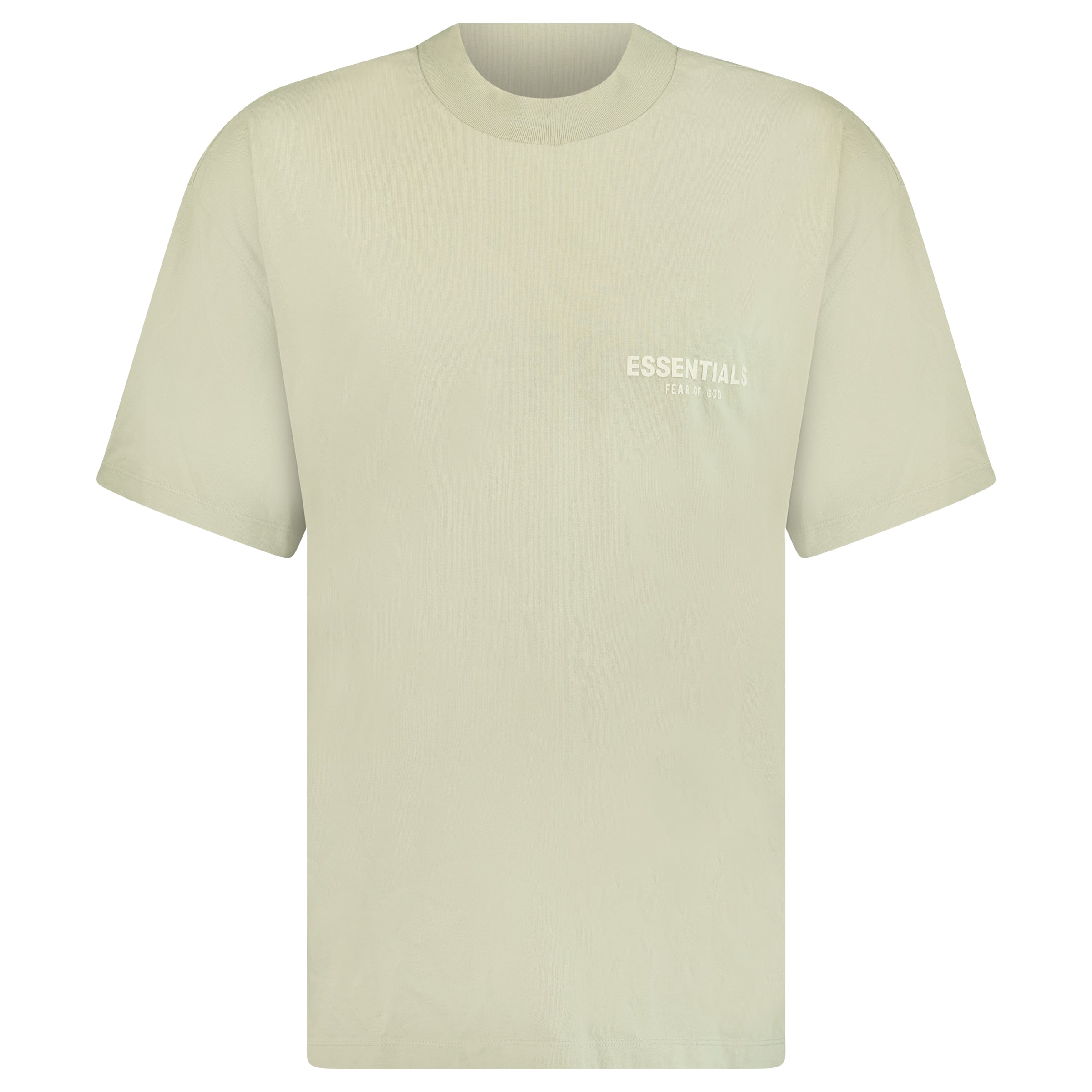 ESSENTIALS FEAR OF GOD T SHIRT OLIVE - MEDIUM (Fits XL) - Affluent ArchivesUsed HIGH END DESIGNER CLOTHING