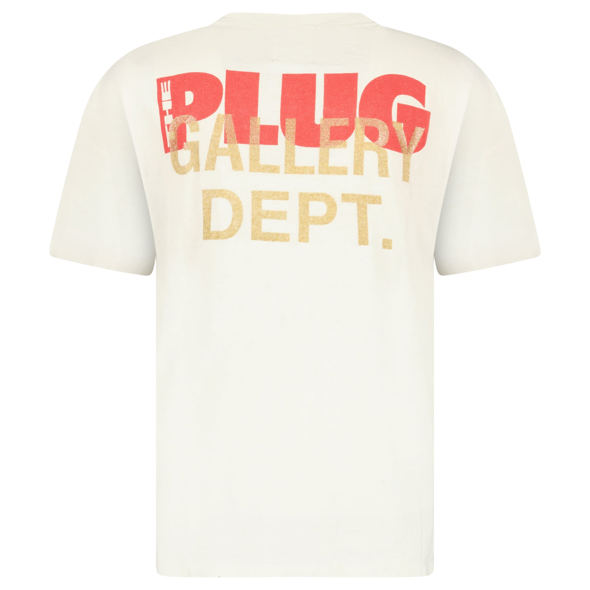 GALLERY DEPT BEIGE LOGO T SHIRT - MEDIUM - Affluent ArchivesUsed HIGH END DESIGNER CLOTHING