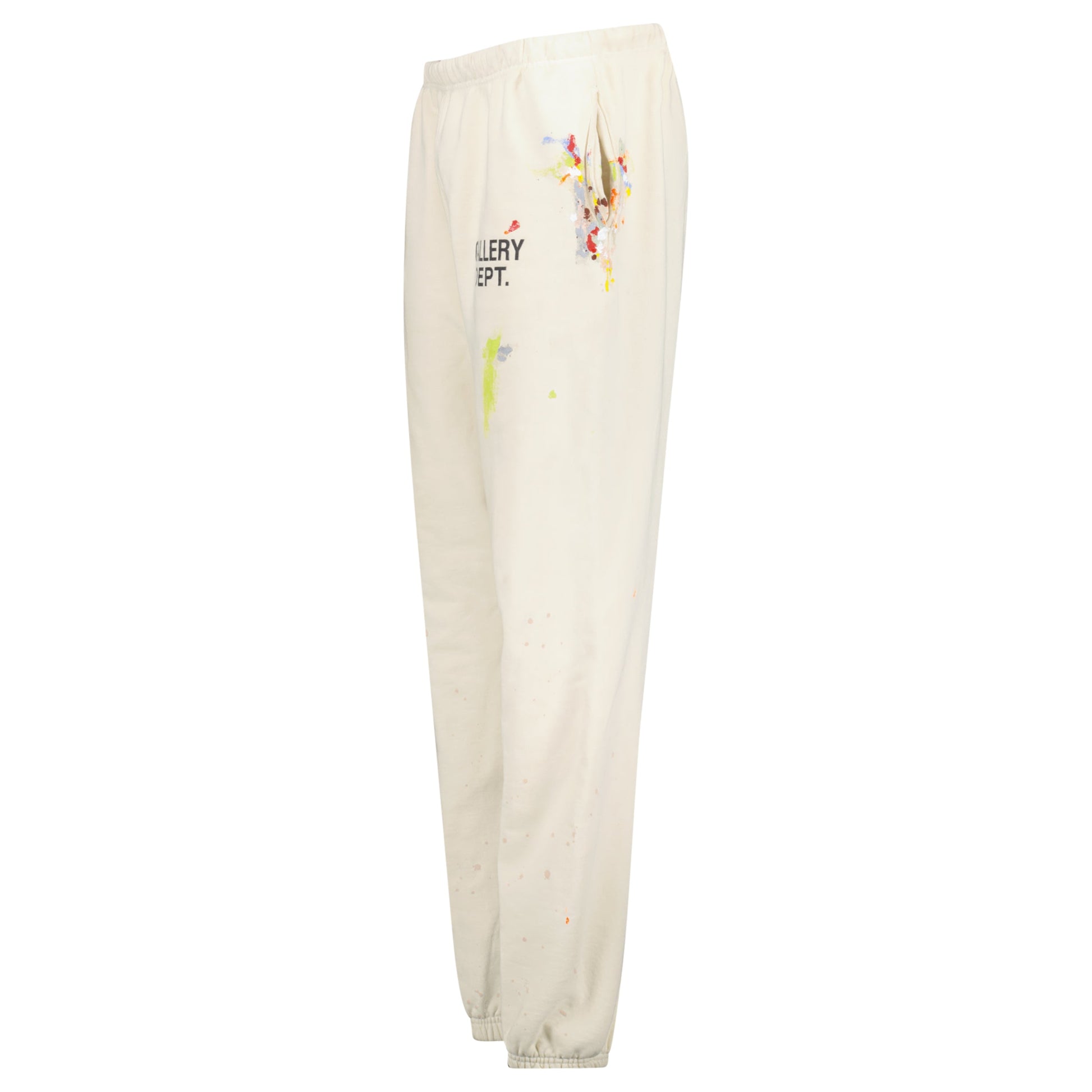 GALLERY DEPT BEIGE TRACK PANTS - LARGE - Affluent ArchivesUsed HIGH END DESIGNER CLOTHING