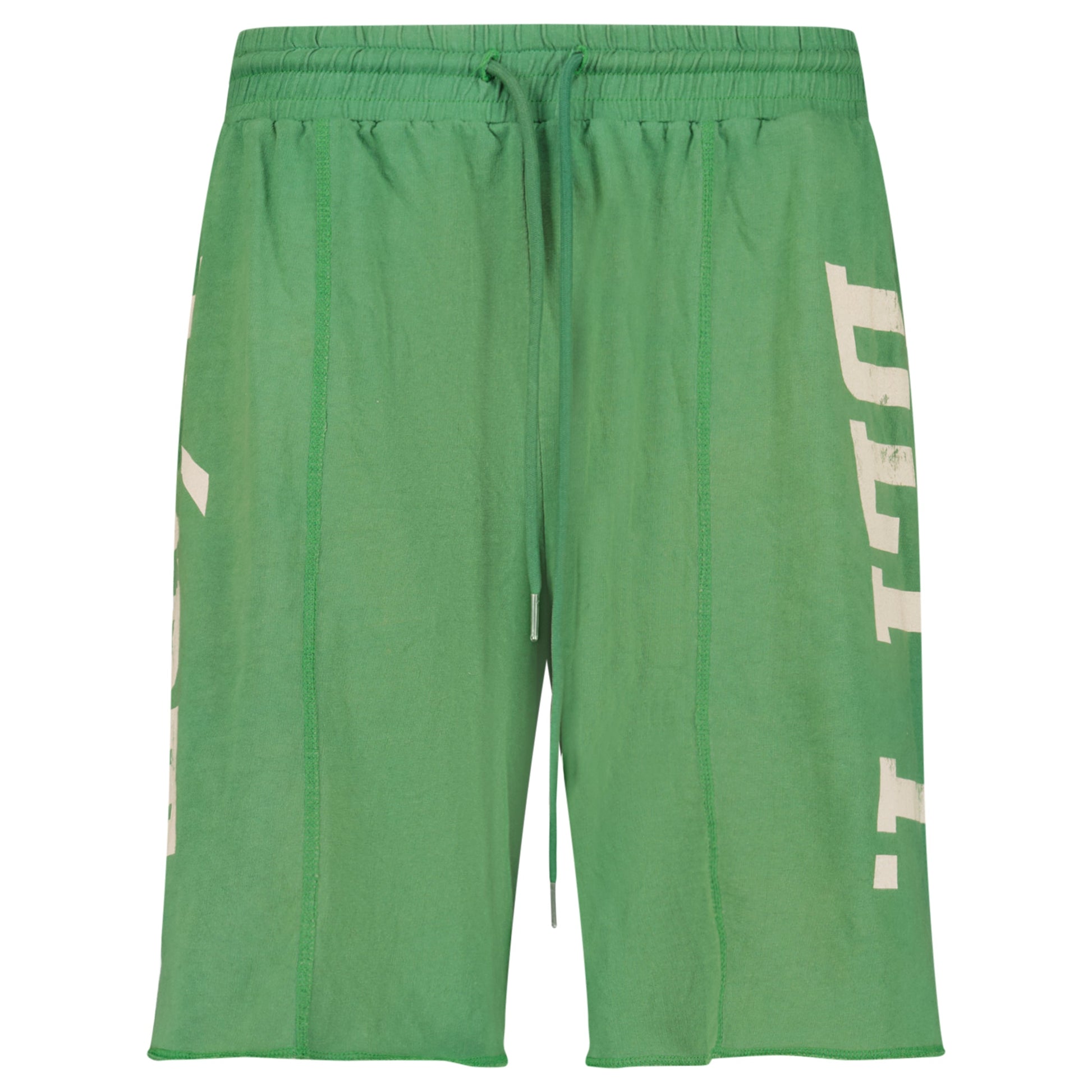 GALLERY DEPT GREEN TRACK SHORTS - LARGE - Affluent ArchivesUsed HIGH END DESIGNER CLOTHING
