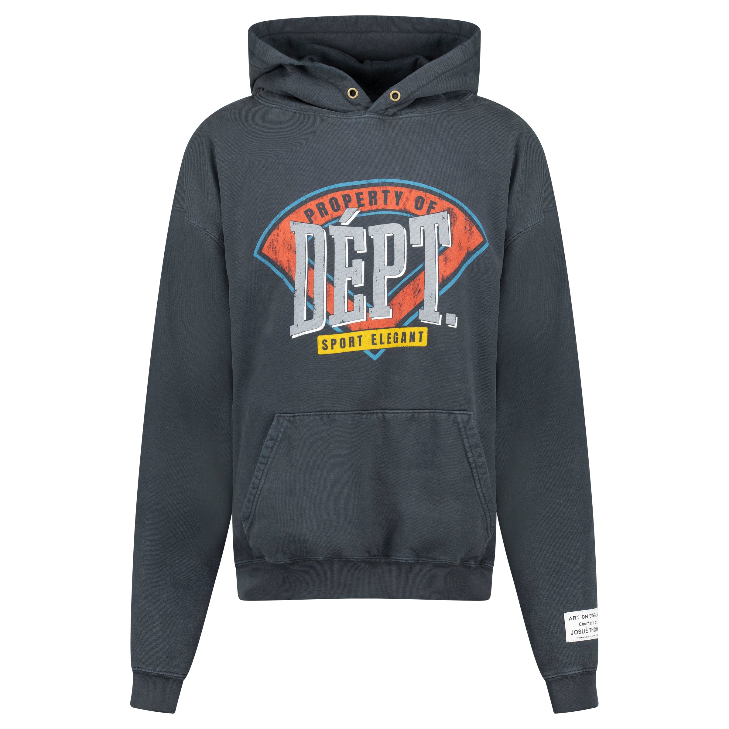 GALLERY DEPT NAVY HOODIE - LARGE (Fits L/XL) - Affluent ArchivesUsed HIGH END DESIGNER CLOTHING