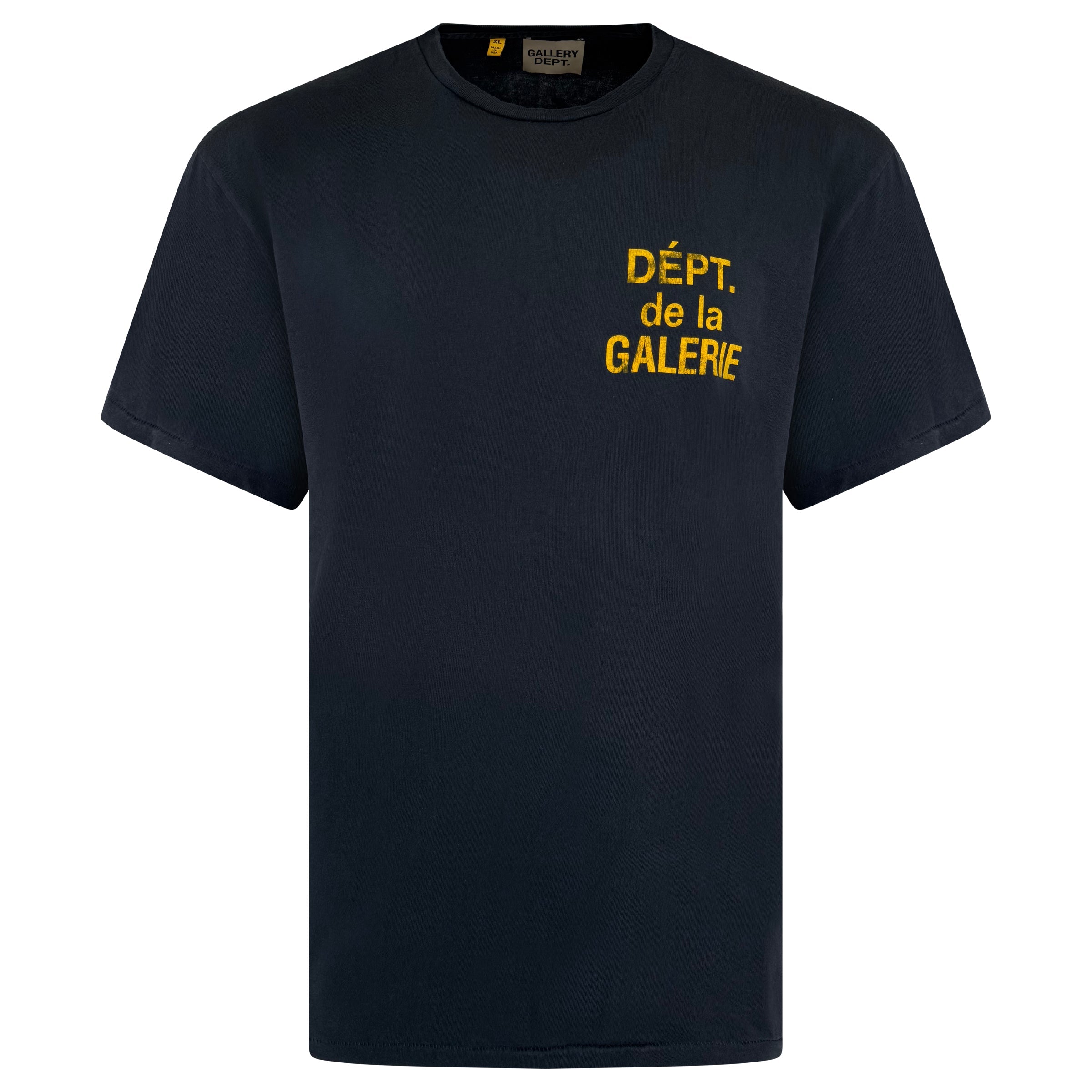 GALLERY DEPT NAVY / YELLOW T SHIRT - XL - Affluent ArchivesUsed HIGH END DESIGNER CLOTHING