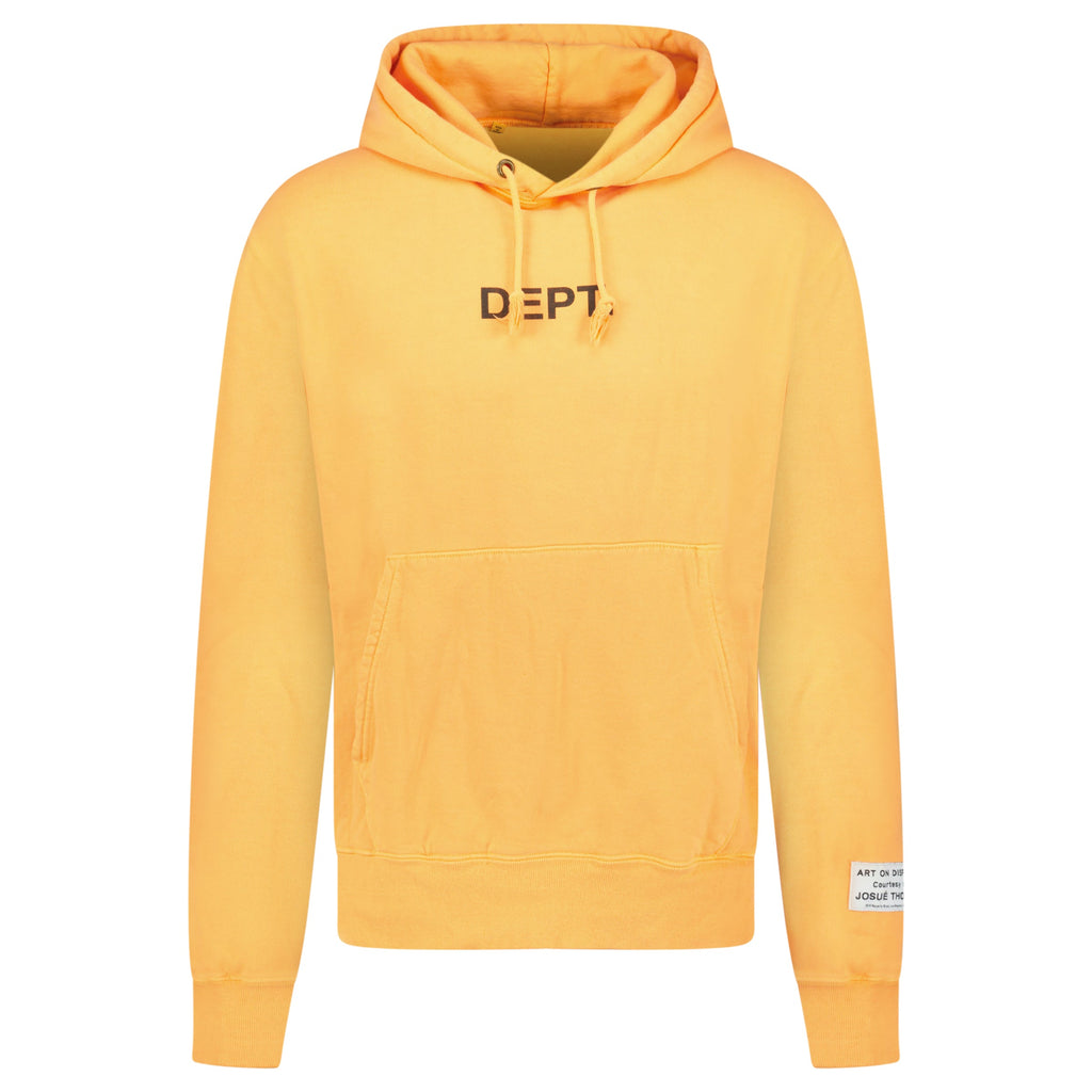 GALLERY DEPT ORANGE HOODIE - SMALL (Fits Medium) - Affluent ArchivesUsed HIGH END DESIGNER CLOTHING