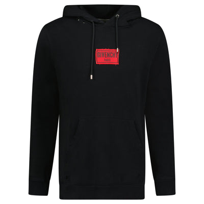 Givenchy Black Logo Hoodie - Small (Fits Medium) | Pre-Owned
