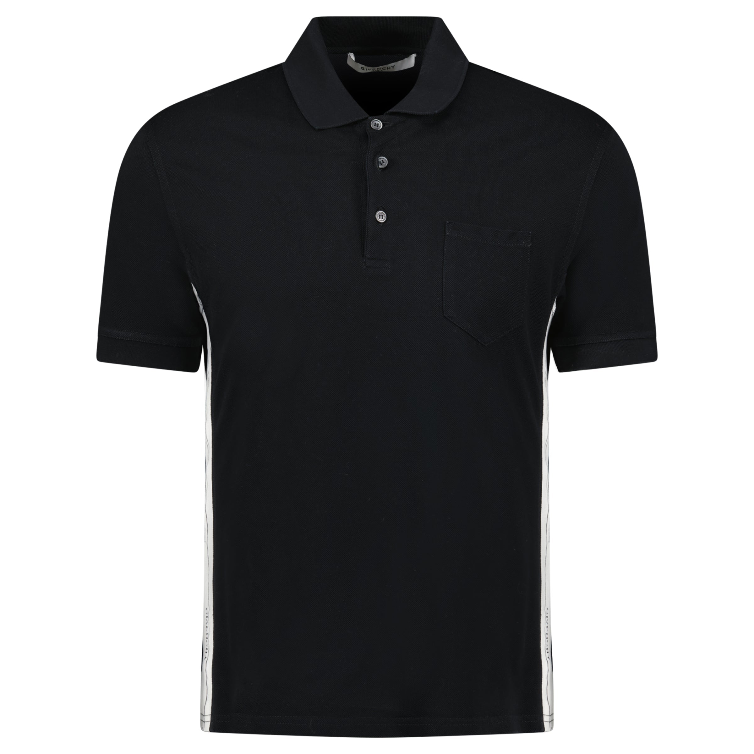 GIVENCHY BLACK LOGO POLO - MEDIUM - Affluent ArchivesUsed HIGH END DESIGNER CLOTHING