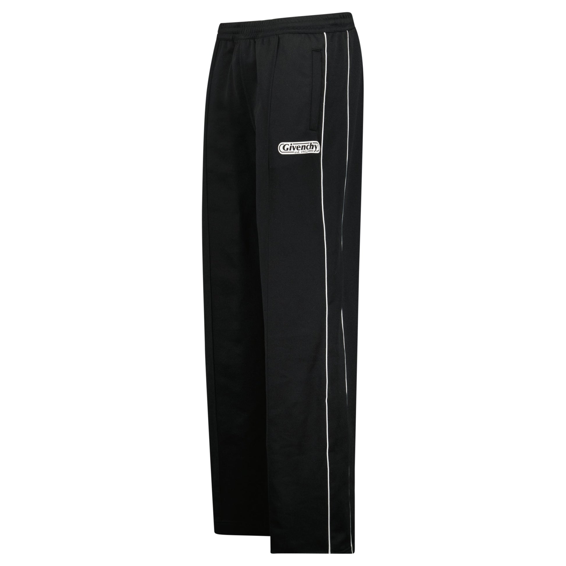 GIVENCHY BLACK TRACK PANTS - LARGE - Affluent ArchivesUsed HIGH END DESIGNER CLOTHING