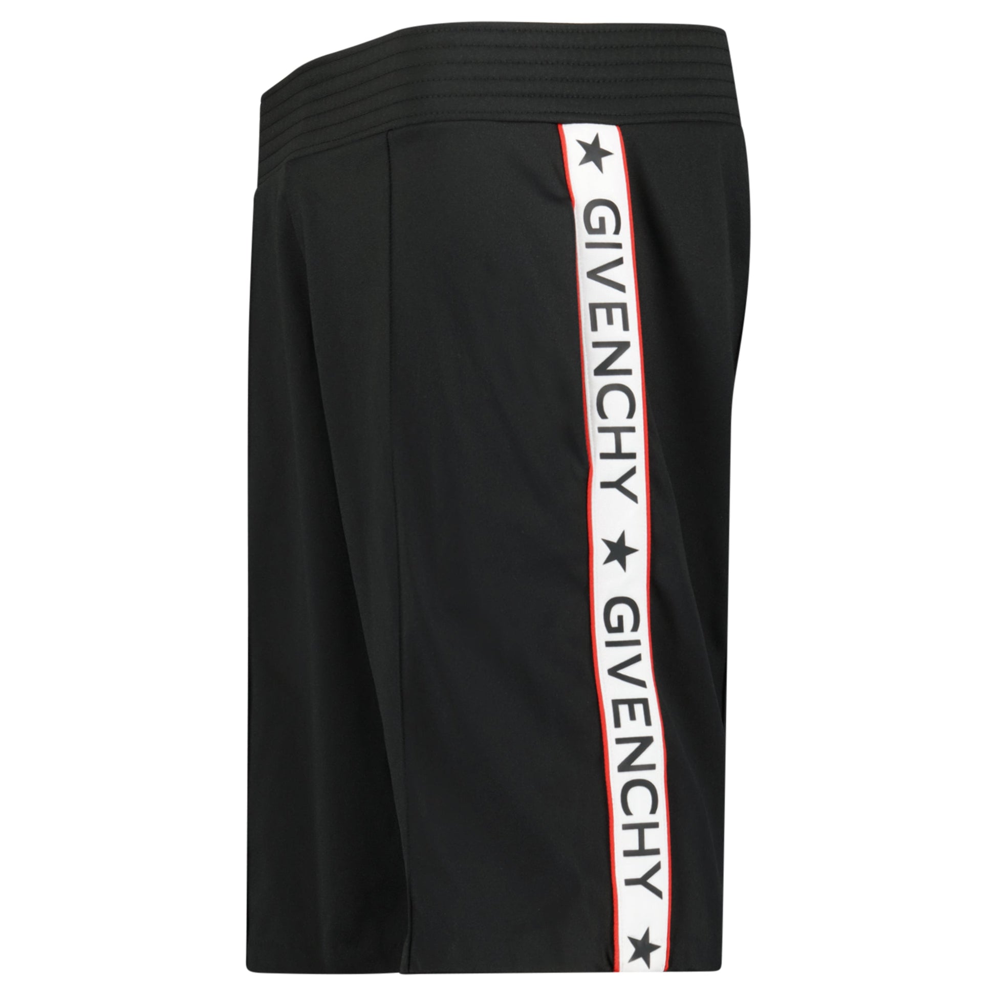 GIVENCHY BLACK TRACK SHORTS - MEDIUM (NEW) - Affluent ArchivesUsed HIGH END DESIGNER CLOTHING
