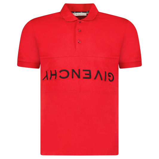 GIVENCHY RED POLO - MEDIUM (Fits S) - Affluent ArchivesUsed HIGH END DESIGNER CLOTHING