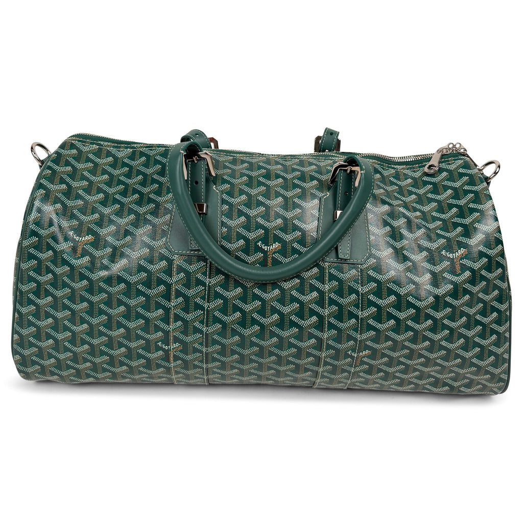 GOYARD BOSTON 45 GREEN BAG | PRE OWNED - Affluent ArchivesUsed HIGH END DESIGNER CLOTHING