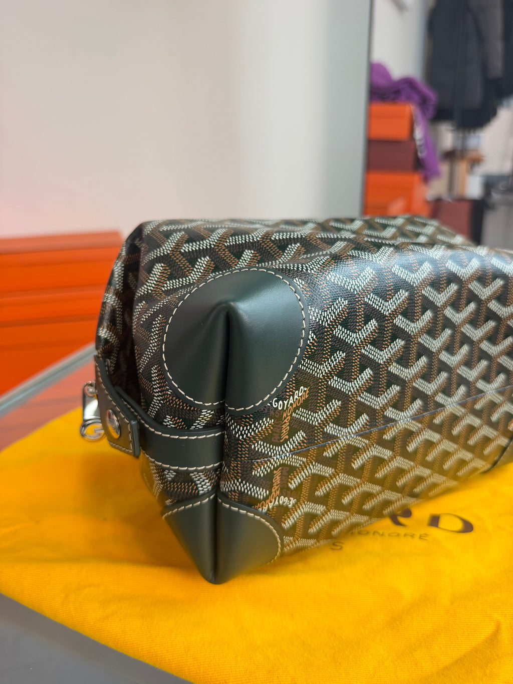 GOYARD BOWLING 25 GREEN LE JARDIN COLLECTION | PRE OWNED - Affluent ArchivesUsed HIGH END DESIGNER CLOTHING