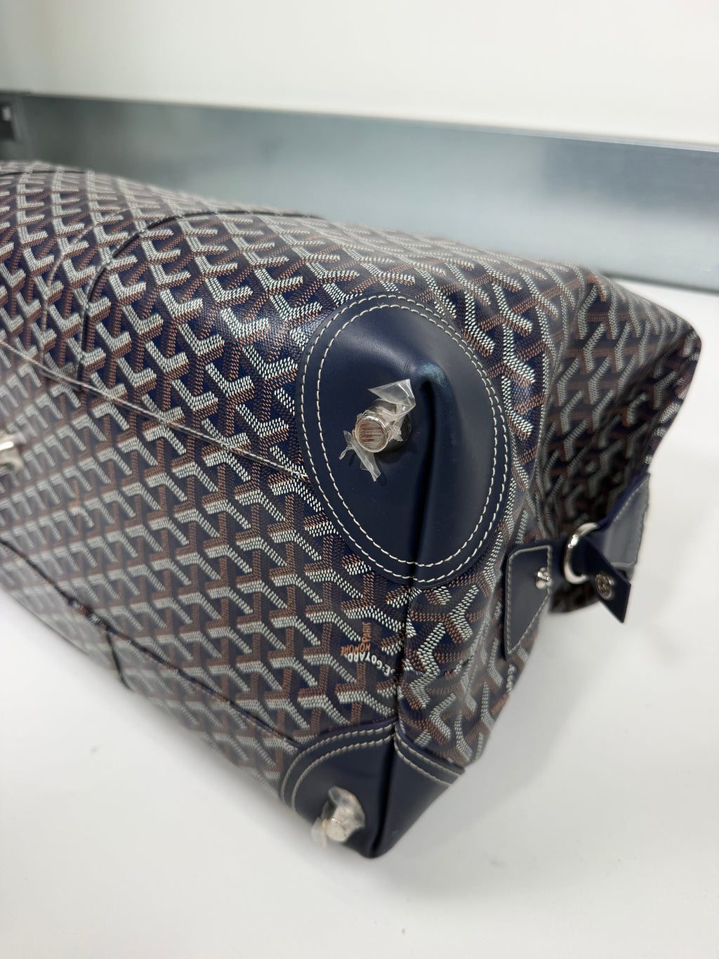 GOYARD BOWLING 55 NAVY BAG | PRE OWNED - Affluent ArchivesUsed HIGH END DESIGNER CLOTHING