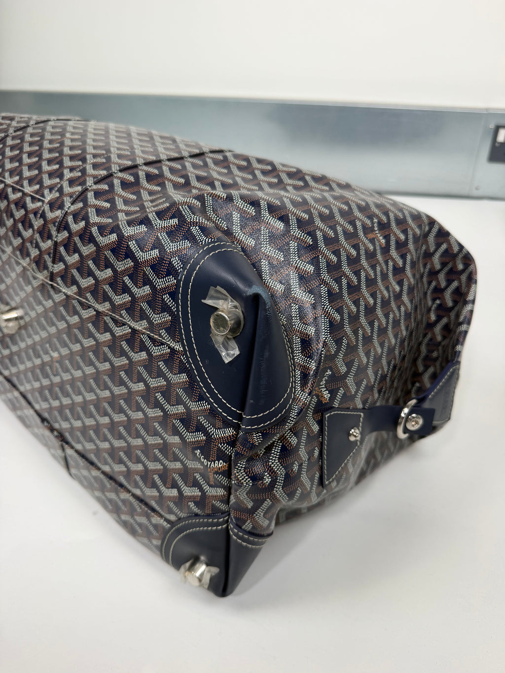 GOYARD BOWLING 55 NAVY BAG | PRE OWNED - Affluent ArchivesUsed HIGH END DESIGNER CLOTHING