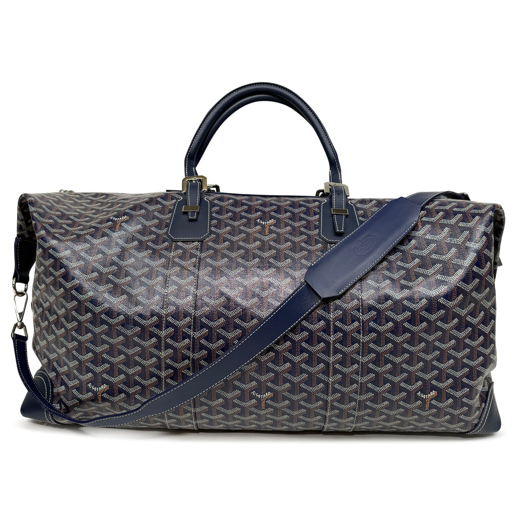 GOYARD BOWLING 55 NAVY BAG | PRE OWNED - Affluent ArchivesUsed HIGH END DESIGNER CLOTHING