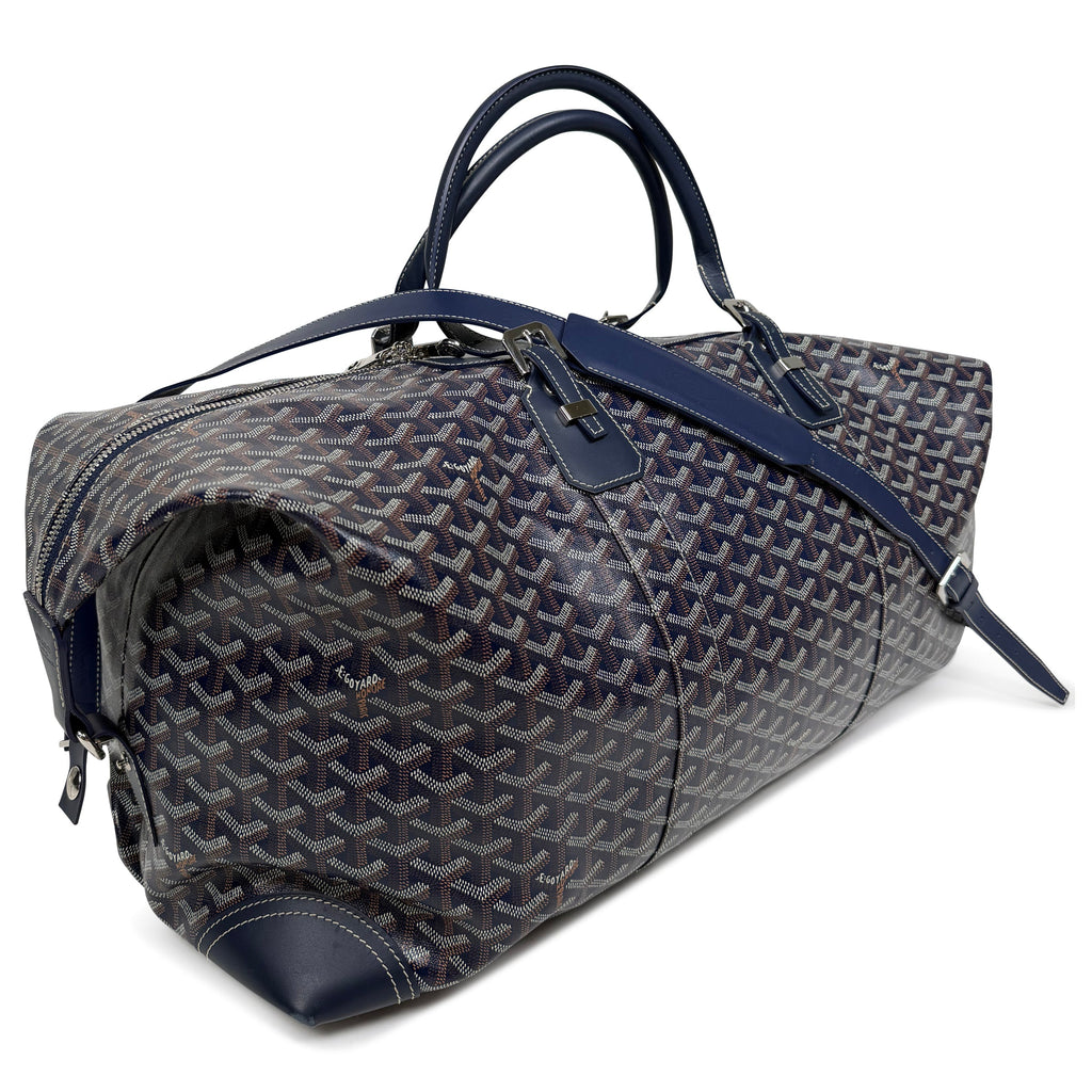 GOYARD BOWLING 55 NAVY BAG | PRE OWNED - Affluent ArchivesUsed HIGH END DESIGNER CLOTHING