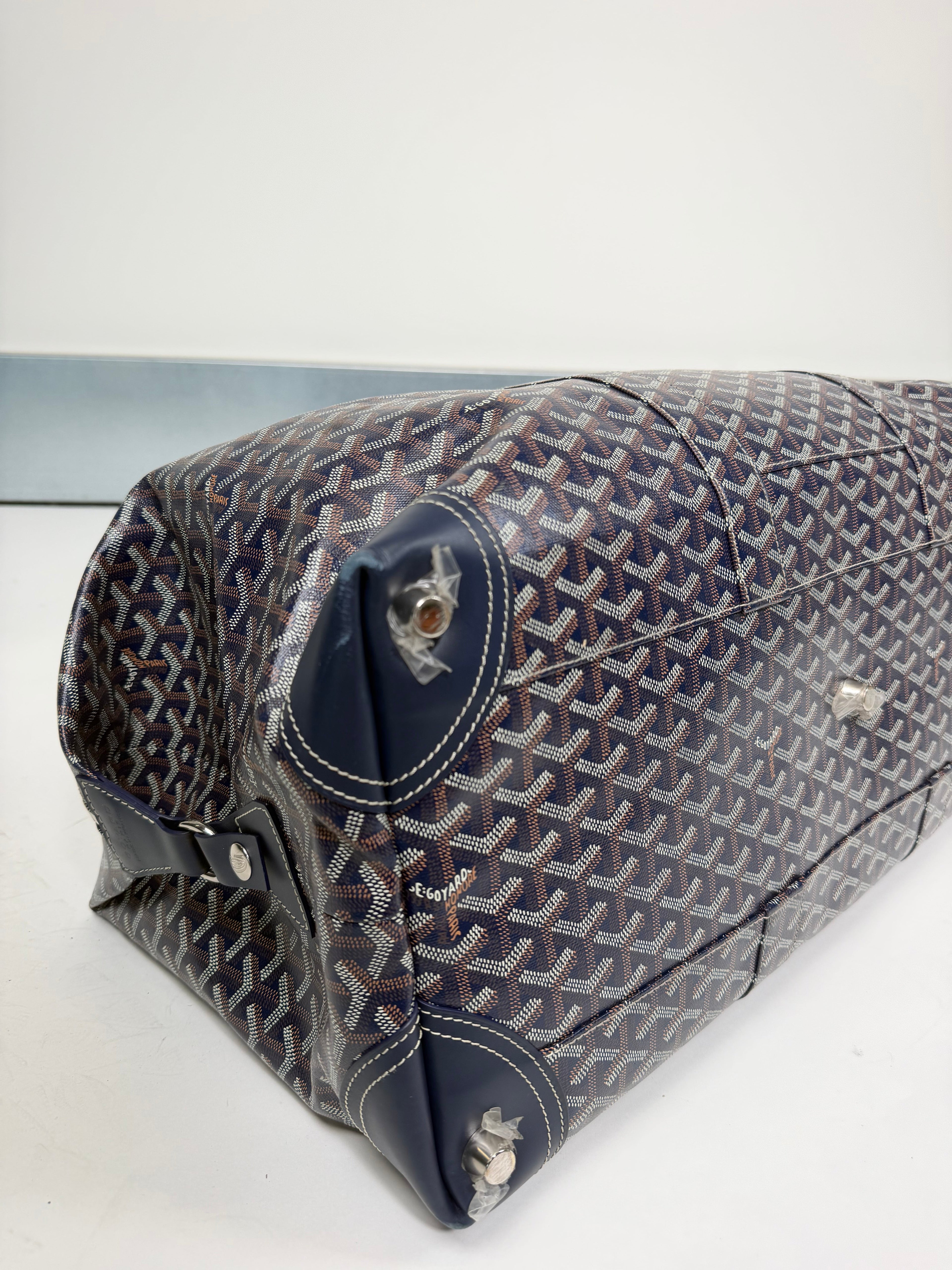 GOYARD BOWLING 55 NAVY BAG | PRE OWNED - Affluent ArchivesUsed HIGH END DESIGNER CLOTHING
