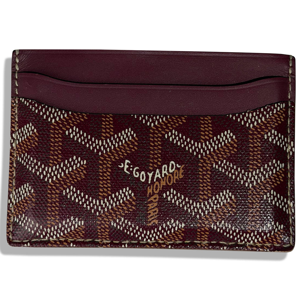Goyard Burgundy Card Holder | Pre-Owned, photo 2