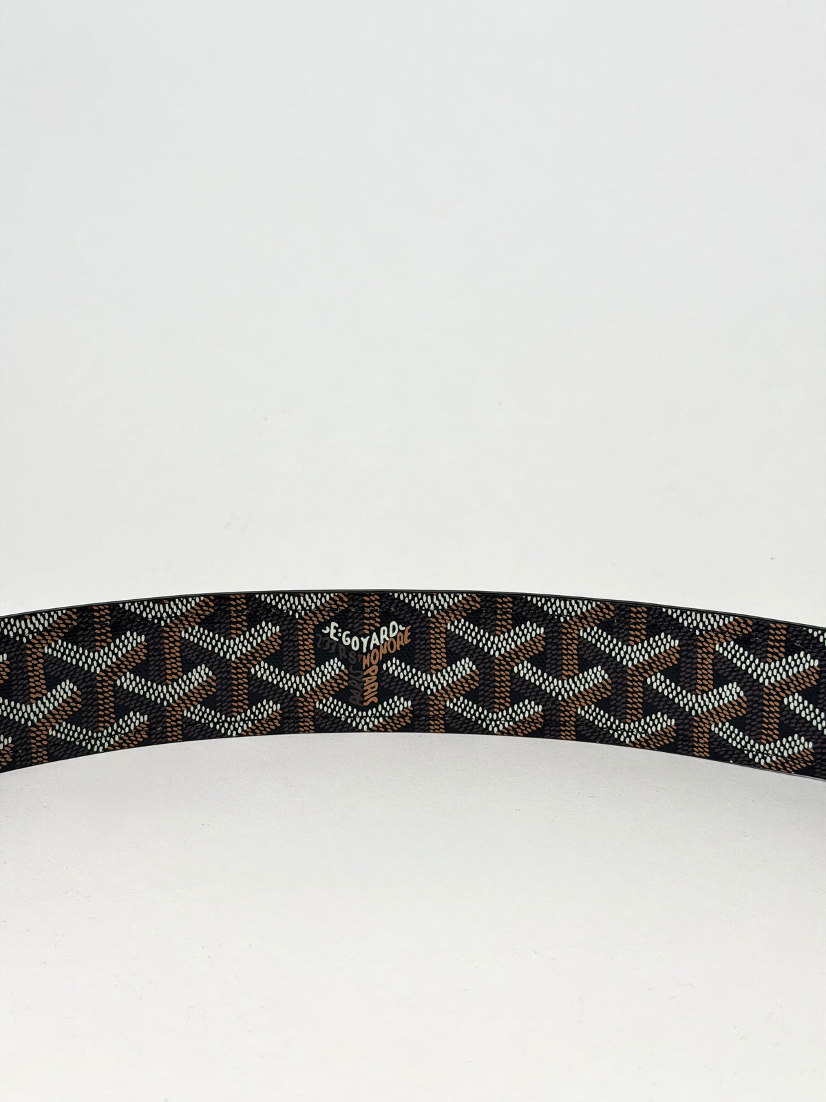 GOYARD FLORIDA CANVAS BELT BLACK / BEIGE - 105CM (34-38W) | PRE OWNED - Affluent ArchivesUsed HIGH END DESIGNER CLOTHING