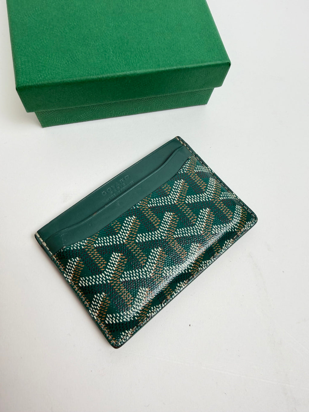 GOYARD GREEN CARD HOLDER - Affluent ArchivesUsed HIGH END DESIGNER CLOTHING