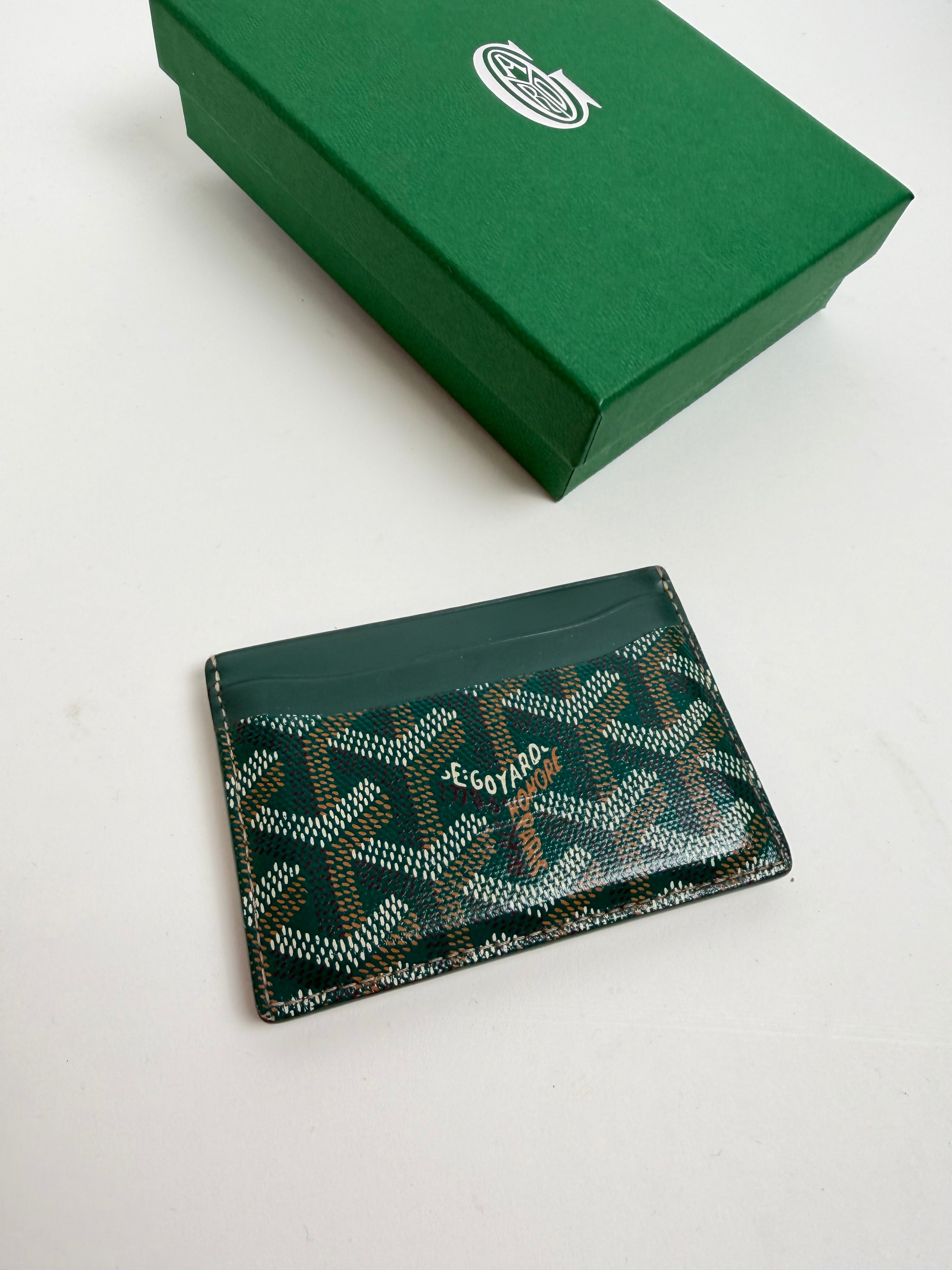 GOYARD GREEN CARD HOLDER - Affluent ArchivesUsed HIGH END DESIGNER CLOTHING