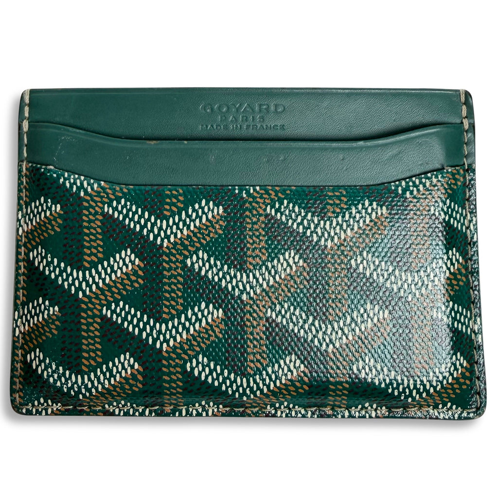 GOYARD GREEN CARD HOLDER - Affluent ArchivesUsed HIGH END DESIGNER CLOTHING