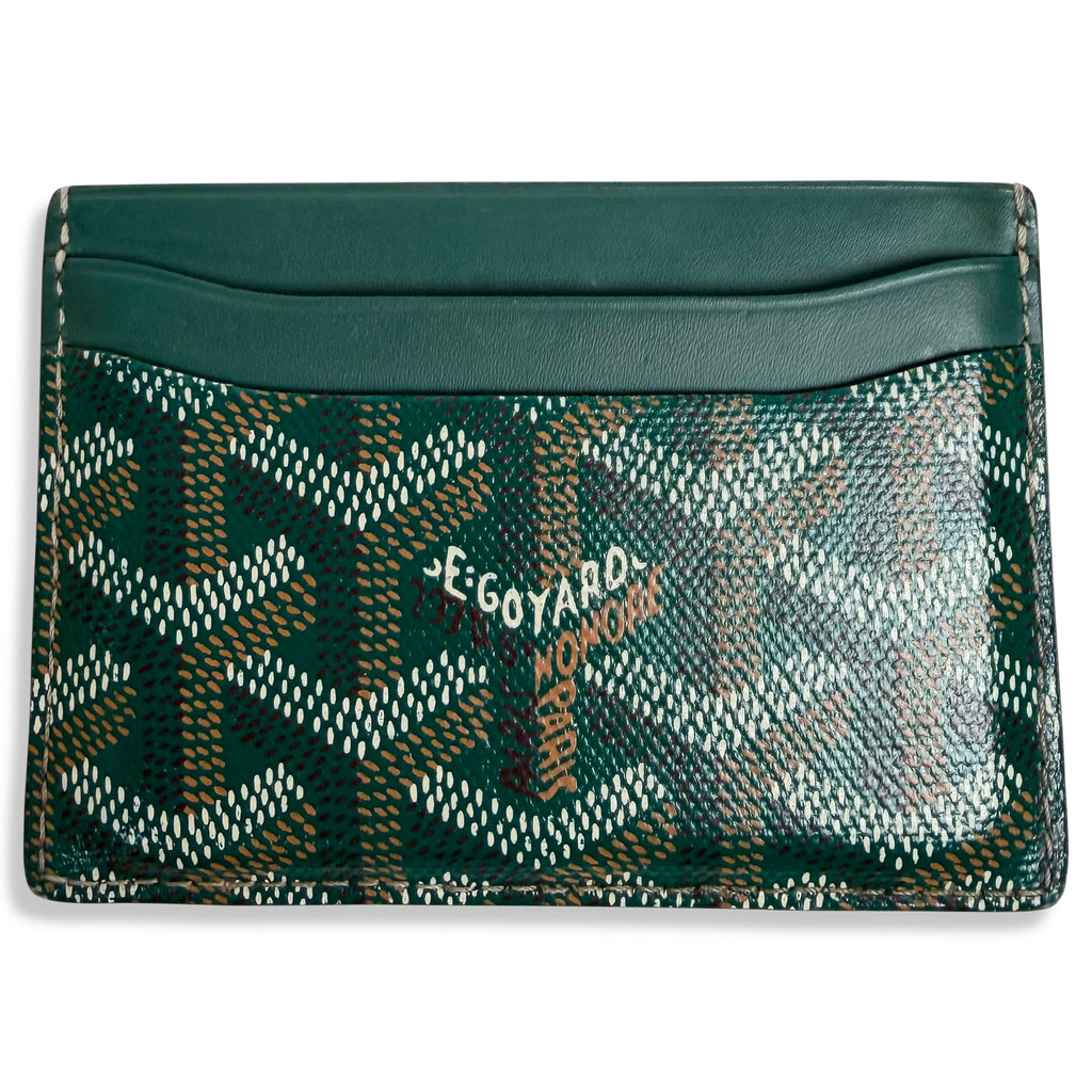 GOYARD GREEN CARD HOLDER - Affluent ArchivesUsed HIGH END DESIGNER CLOTHING