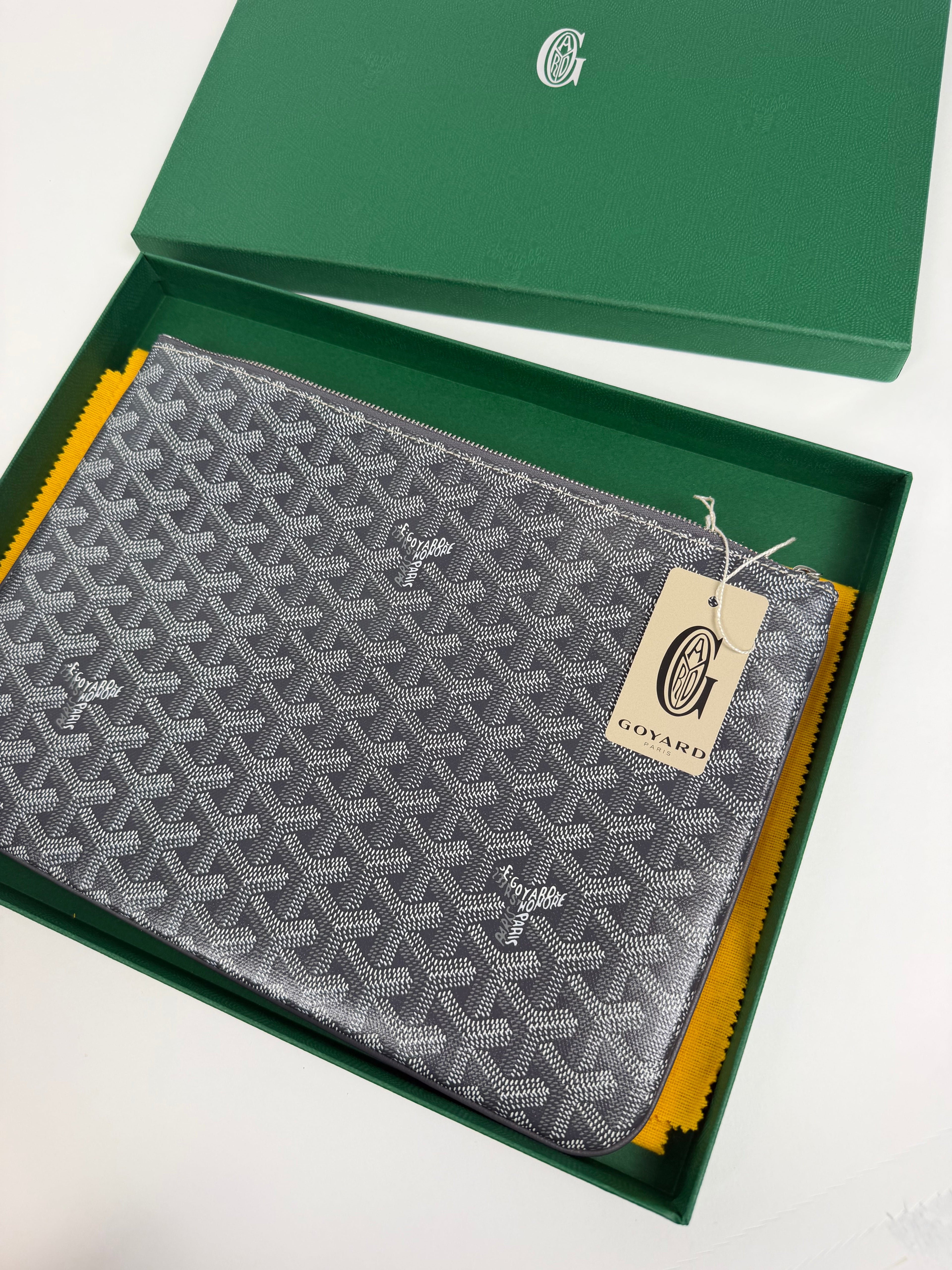 GOYARD GREY SENAT MM | NEW - Affluent ArchivesUsed HIGH END DESIGNER CLOTHING