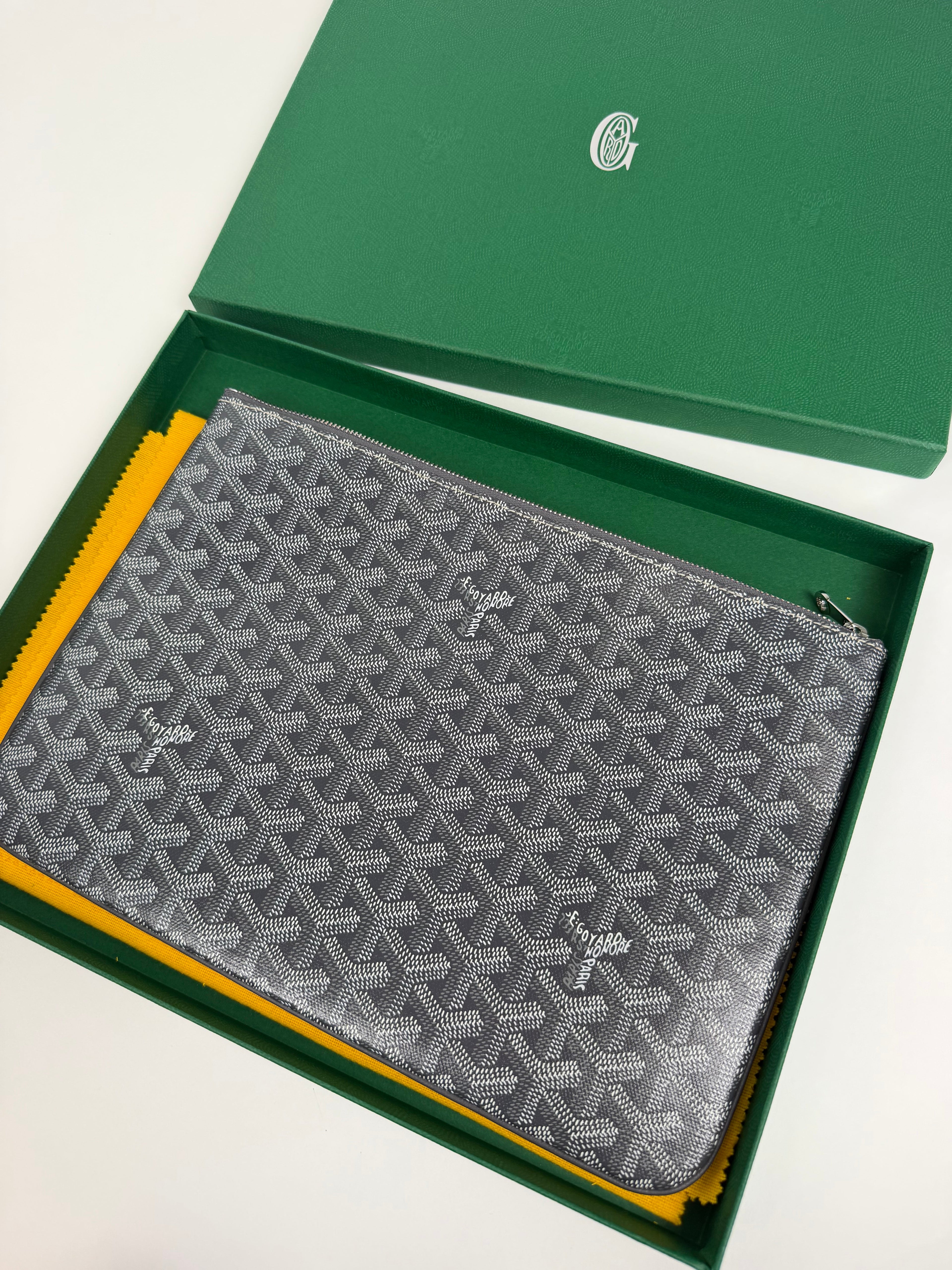 GOYARD GREY SENAT MM | NEW - Affluent ArchivesUsed HIGH END DESIGNER CLOTHING