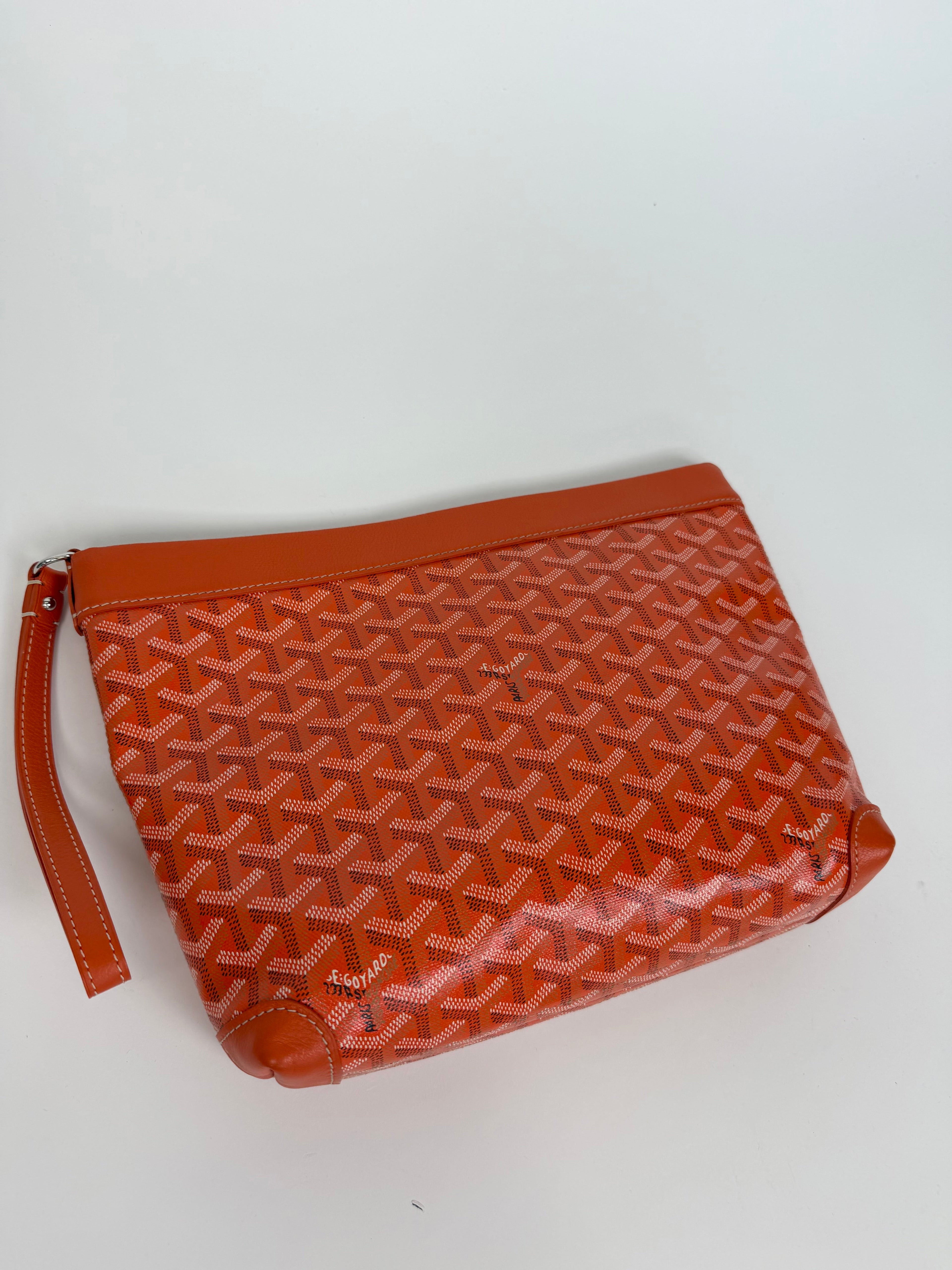GOYARD ORANGE CONTI BAG | PRE OWNED - Affluent ArchivesUsed HIGH END DESIGNER CLOTHING