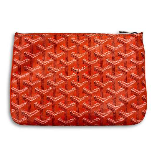GOYARD POCHETTE SENAT ORANGE - 20cm x 15cm - Affluent ArchivesUsed HIGH END DESIGNER CLOTHING