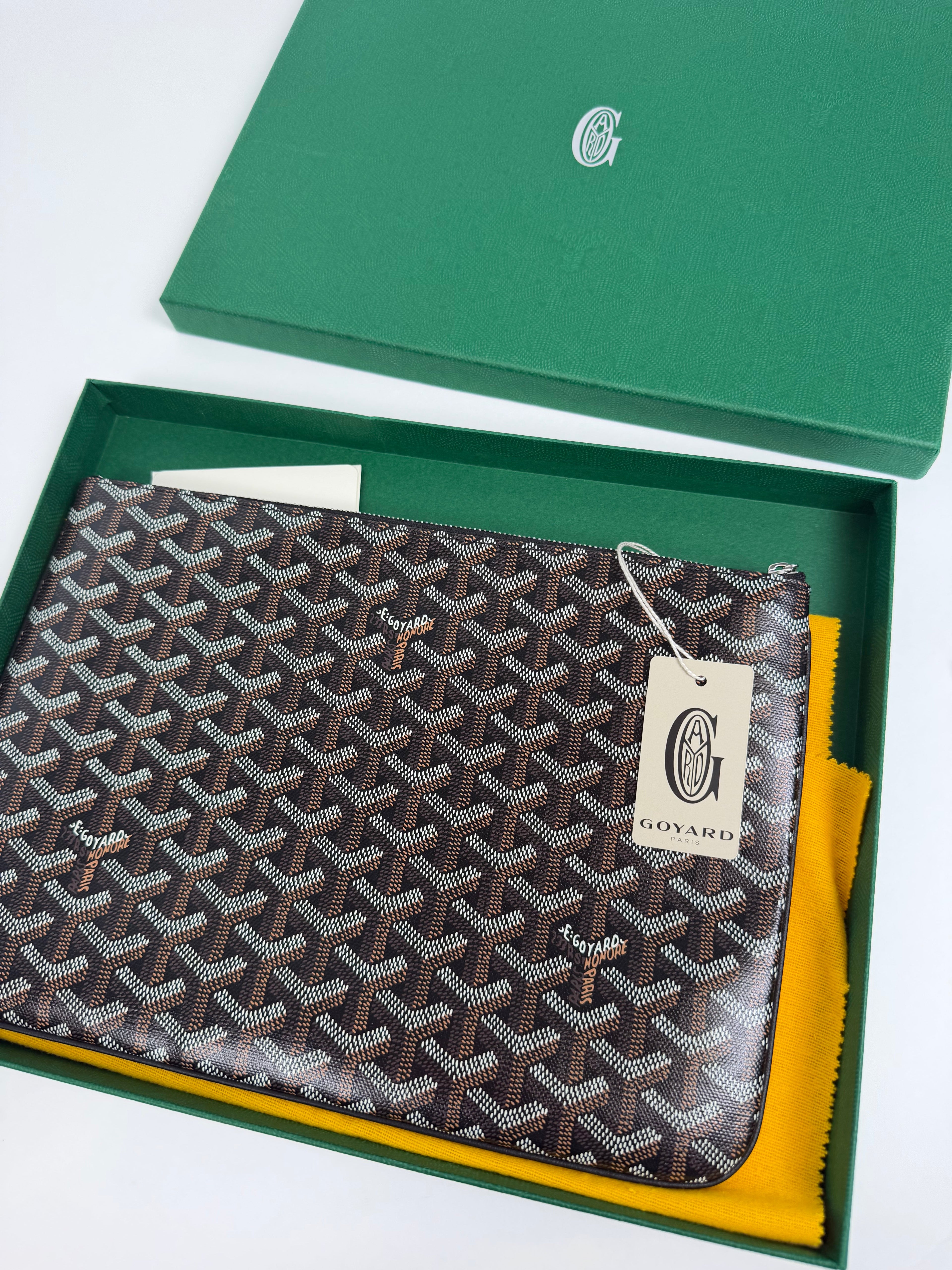 GOYARD TAN SENAT MM | NEW - Affluent ArchivesUsed HIGH END DESIGNER CLOTHING