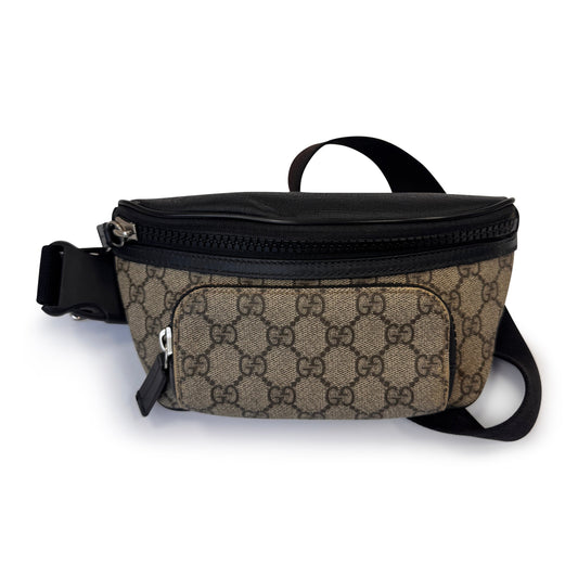 GUCCI BEIGE MONOGRAM BELT BAG - Affluent ArchivesUsed HIGH END DESIGNER CLOTHING
