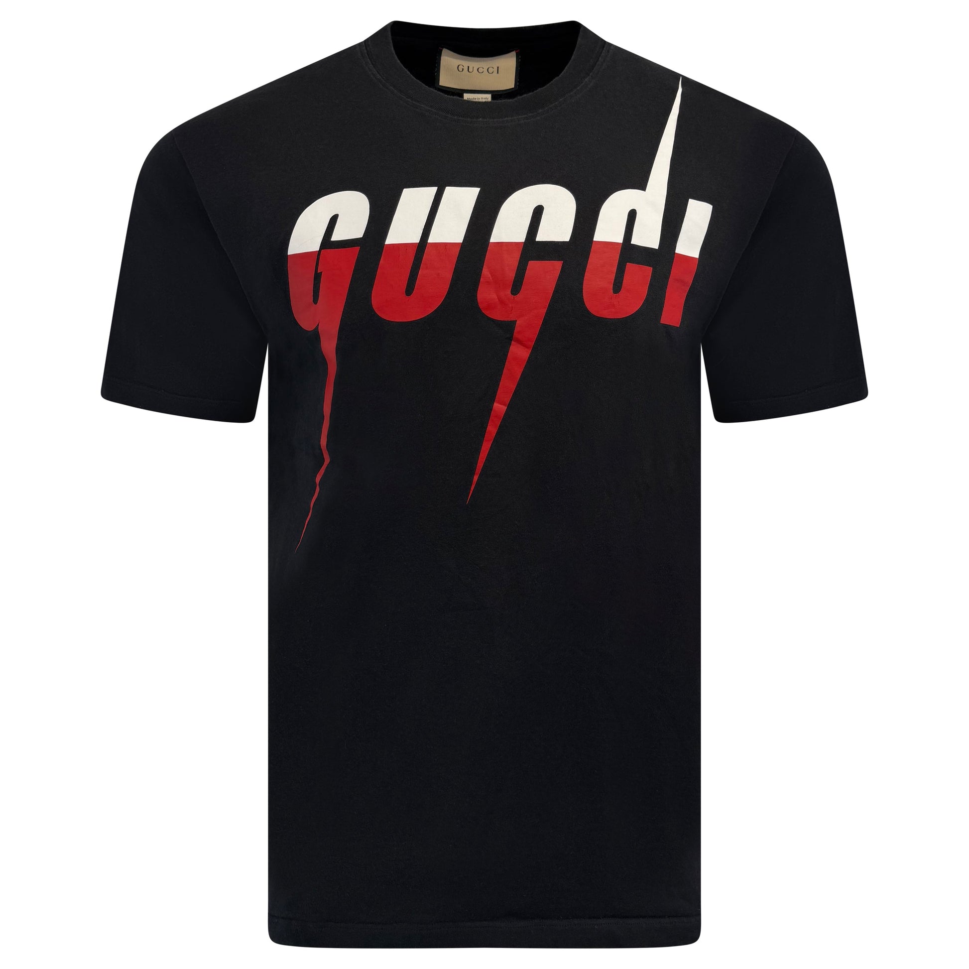 GUCCI BLADE T SHIRT BLACK - MEDIUM (Fits Large) - Affluent ArchivesUsed HIGH END DESIGNER CLOTHING