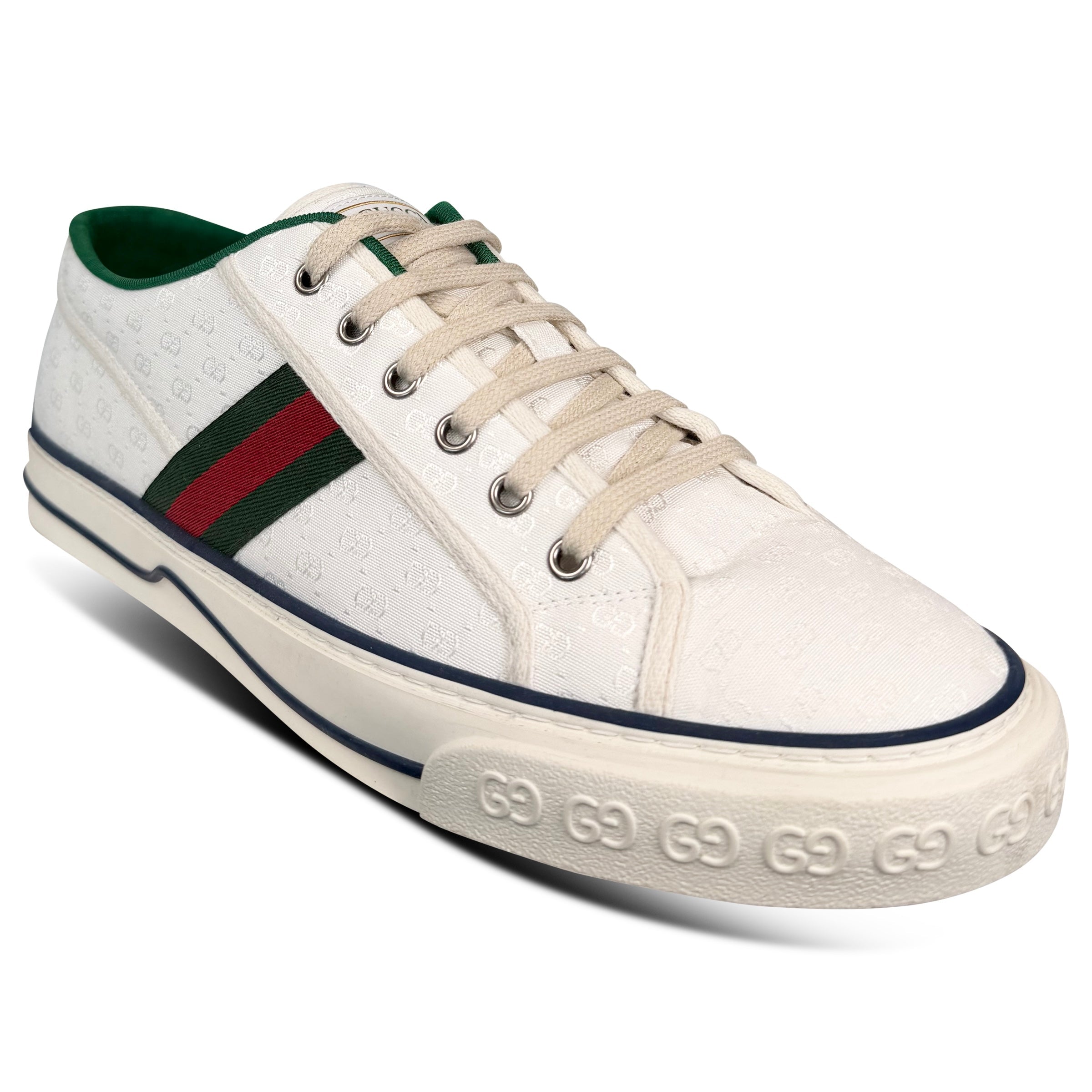 GUCCI GG TENNIS LOW SNEAKER - UK 11 (44) | PRE OWNED - Affluent ArchivesUsed HIGH END DESIGNER CLOTHING