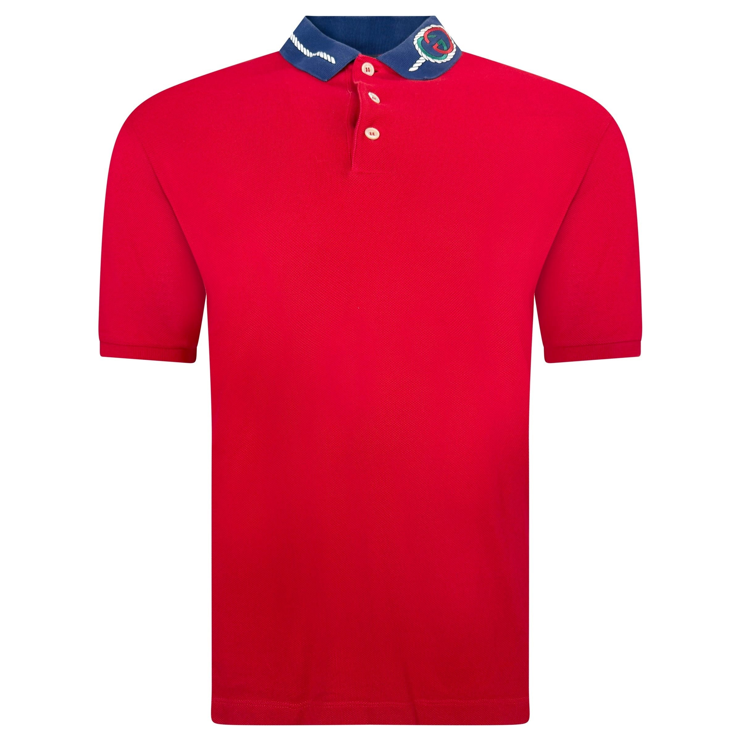 GUCCI POLO RED - MEDIUM - Affluent ArchivesUsed HIGH END DESIGNER CLOTHING