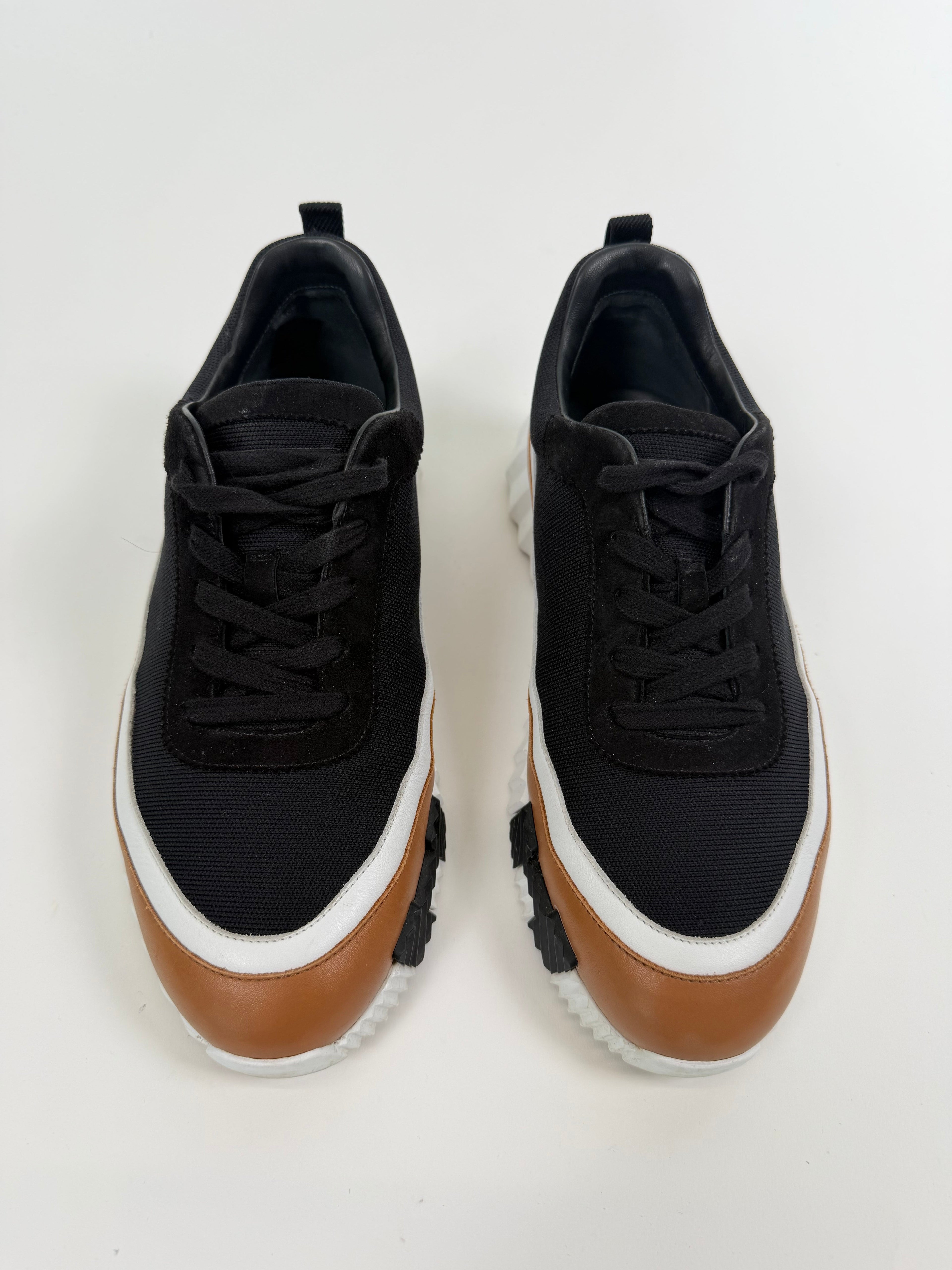 HERMES BOUNCING BLACK / BEIGE - UK 6 (Fits 7) | PRE OWNED - Affluent ArchivesUsed HIGH END DESIGNER CLOTHING