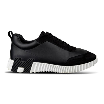 HERMES BOUNCING BLACK / WHITE TRAINER - UK 10.5 (Fits 11) - Affluent ArchivesUsed HIGH END DESIGNER CLOTHING